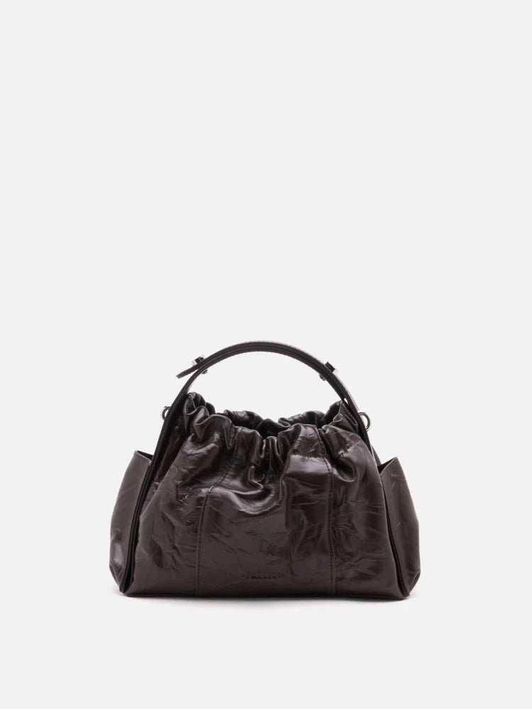 PAZZION, Octavia Ruched Bag, Wine